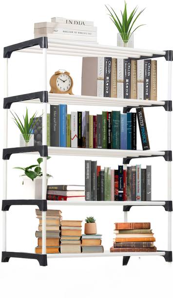 Saklak saklak 5 layer rack Plastic Open Book Shelf