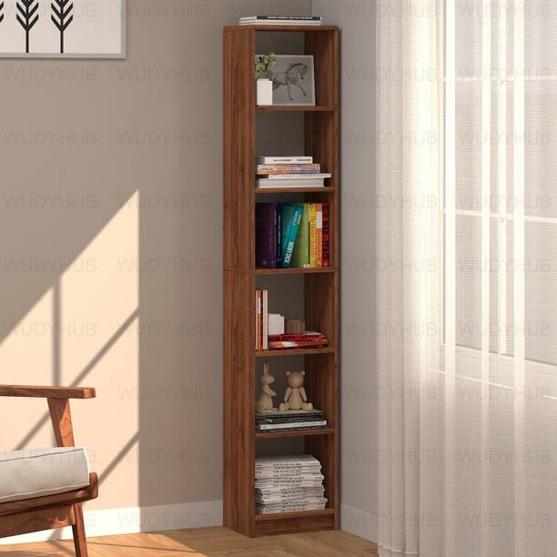 WUDYHOME Engineered Wood Open Book Shelf