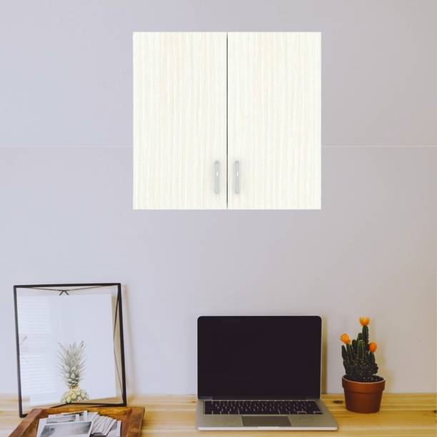 SPECIALITY PANELS 2 Doors Modular Wall Cabinet with Termites Resistance Engineered Wood Semi-Open Book Shelf
