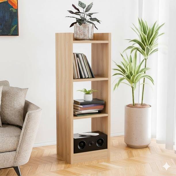 Arizen 3-Tier Open Bookshelf Rack Bookcase Organizer for Living Study Room Engineered Wood Open Book Shelf