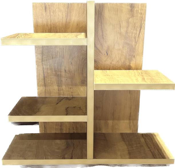 KVS Furniture Adjustable Wood Desktop Storage Organizer Display Shelf Rack Engineered Wood Open Book Shelf