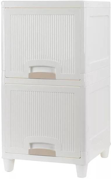 Novatic Clothes Organizer For Wardrobe Cupboard Organizer For Clothes Plastic Drawer Plastic Free Standing Chest of Drawers