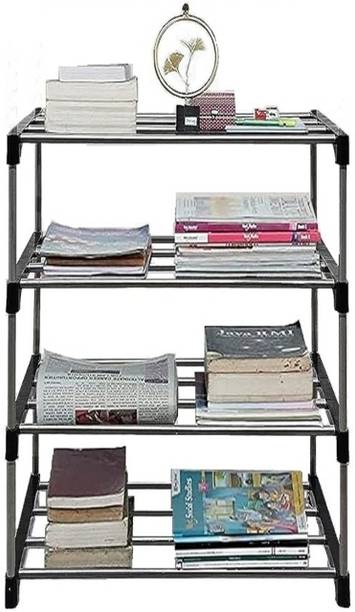 EZ deal HEAVY AND DURABLE Metal Open Book Shelf