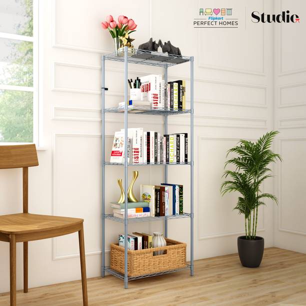 Flipkart Perfect Homes Studio Book shelf Metal Open Book Shelf