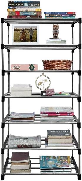 EXPOSURE BOOK SHELF 7 LAYER COLLAPSIBLE Metal Open Book Shelf