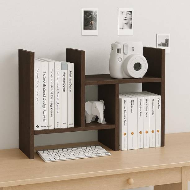 Enigmatic Woodworks H Shape Wooden Book Shelf for Kids, Study & Living Room Engineered Wood Open Book Shelf