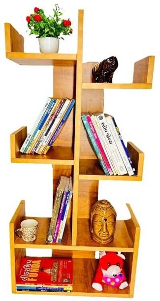 NE Furniture Engineered Wood Bookshelf Multipurpose Home Decor Storage Rack Engineered Wood Open Book Shelf