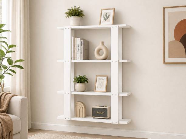 Das Engineered Wood Open Book Shelf