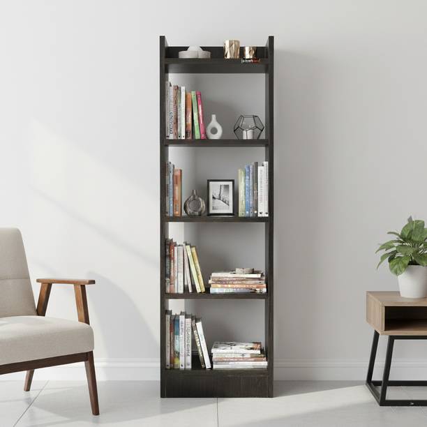 Urbanovia Wooden 5 Shelf Book Shelf for Study Bedroom and Office Engineered Wood Open Book Shelf