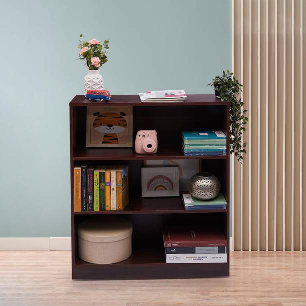 GREEN SOUL Aspen Mini Multipurpose Book Shelf|Ideal for Home Office Study Engineered Wood Open Book Shelf