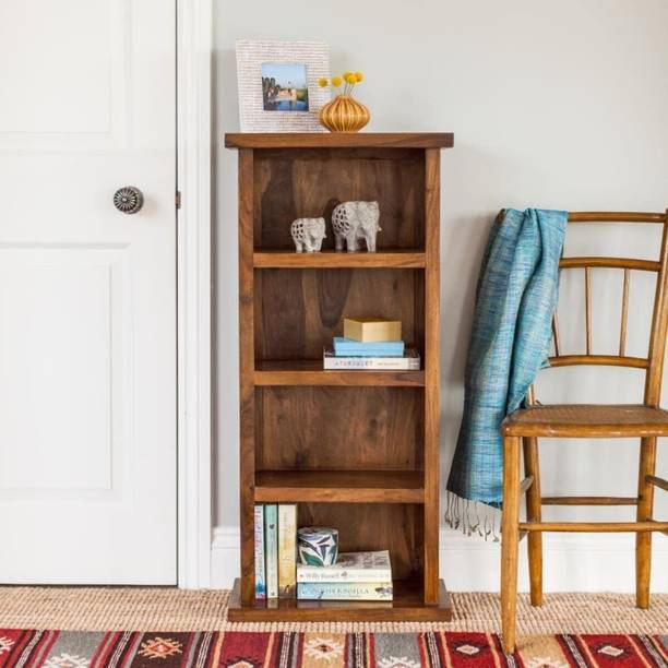 UNITEK FURNITURE Multipurpose Sheesham ( Rosewood ) Solid Wood Semi-Open Book Shelf