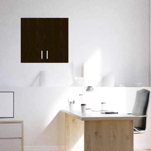 SPECIALITY PANELS 2 Doors Modular Wall Cabinet with Termites Resistance Engineered Wood Semi-Open Book Shelf