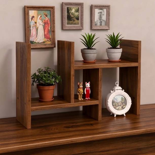 NEXORAHOMES Multipurpose Engineered Wood Book Shelf for Home & Office Table Engineered Wood Open Book Shelf
