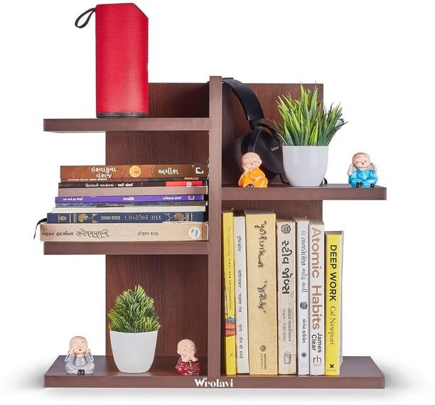 SMV ArtFact Engineered Wood Open Book Shelf