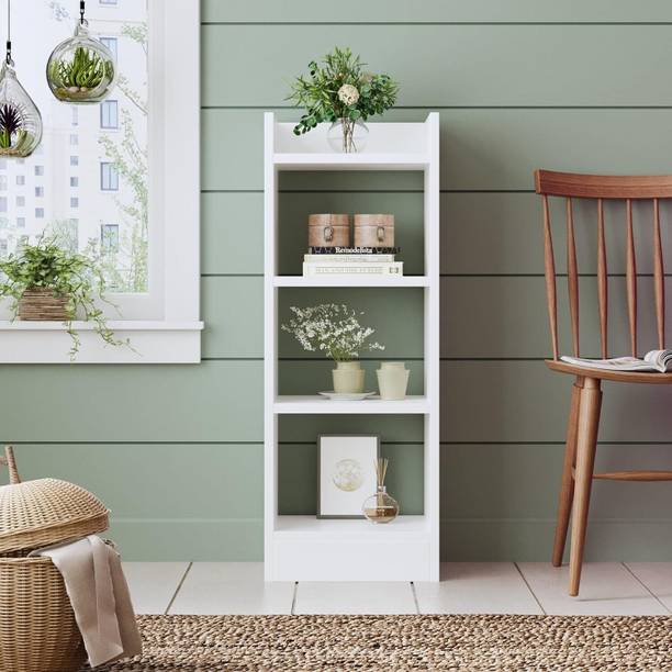 ASCOM 3-Tier Modern Multipurpose Bookshelf | Storage Organizer for Home, Office & More Engineered Wood Open Book Shelf