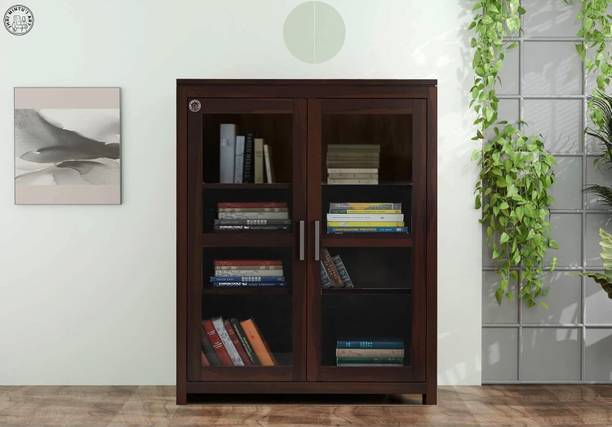 SHRI MINTU'S ART Rosewood ( Sheesham ) Solid Wood Close Book Shelf