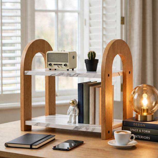 HVN India Engineered Wood Open Book Shelf