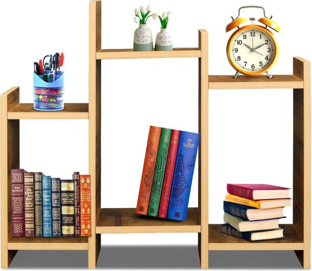 NE Furniture Engineered Wood Side Table/Bookshelf| Storage Shelve for Books Storage Engineered Wood Open Book Shelf