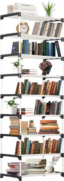 LOTSPEK 9 layer bookshelf for home office bookself bookstand Plastic Open Book Shelf