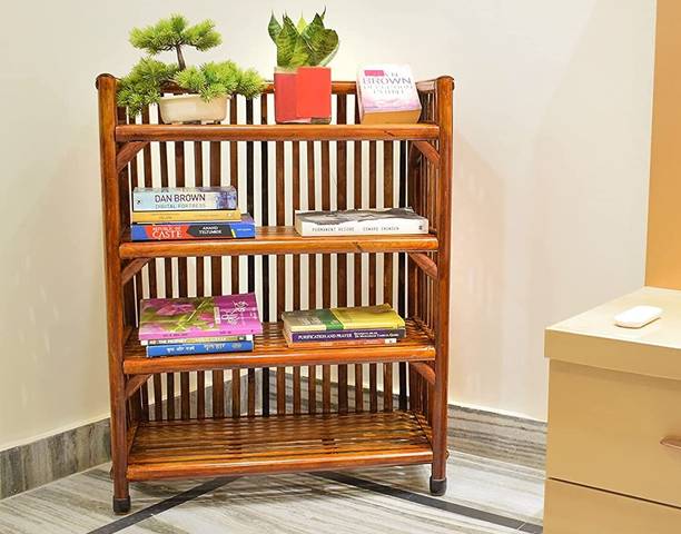 EVRA Bamboo Open Book Shelf
