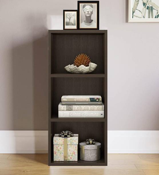 SPACEX Nova 3 Tier Bookcase / Showcase / Kitchen Storage / Kids Storage Racks Engineered Wood Open Book Shelf