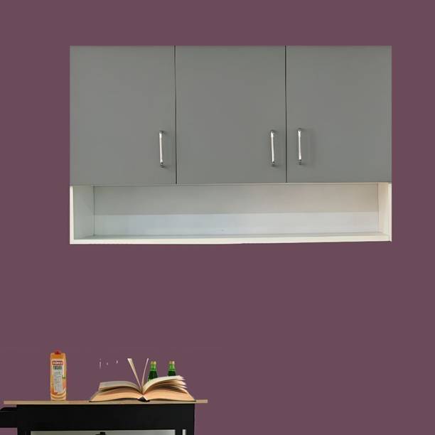 SPECIALITY PANELS 3 Doors Modular Wall Cabinet with Organizer Shelf & Termites Resistance Engineered Wood Close Book Shelf