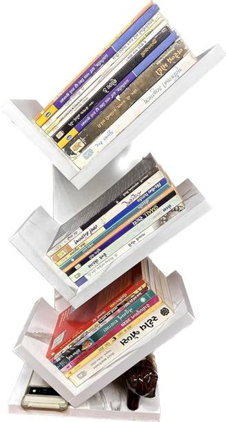 sbf furniture Wooden Bookcase for Home Office and Library Engineering Wood Space Saving Engineered Wood Open Book Shelf