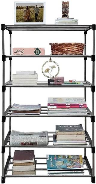 EZ deal HEAVY AND DURABLE Metal Open Book Shelf