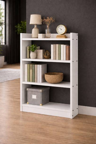 Flipkart Perfect Homes 4 Tier Open Bookshelf Multipurpose for Home Rack Showcase 24*9.5*36 inch Engineered Wood Open Book Shelf