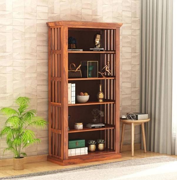 GOYALINTERIOR Sheesham wood Book shelf with multiple shelves for Home/Study/Office/Livingroom Solid Wood Open Book Shelf