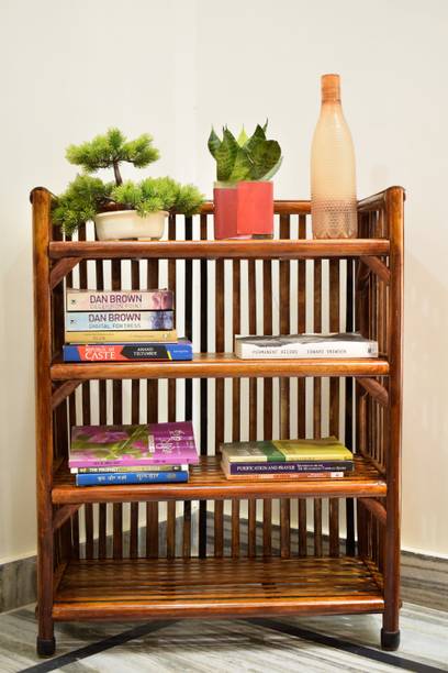 ZAANCREATION Bamboo cane rack for Shoes , Books , Kitchen and Storage Bamboo, Cane, Solid Wood Collapsible Shoe Stand