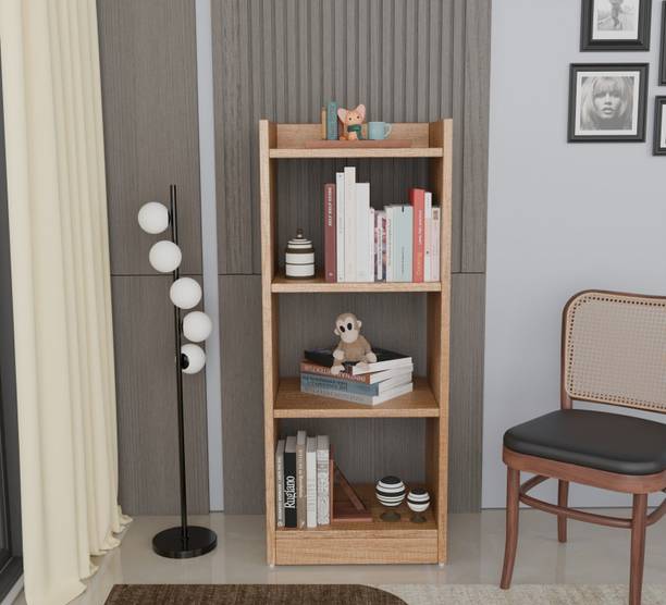 Avenue Venture 3-Tier Open Bookshelf Rack Bookcase Organizer for Living Study Room Engineered Wood Open Book Shelf