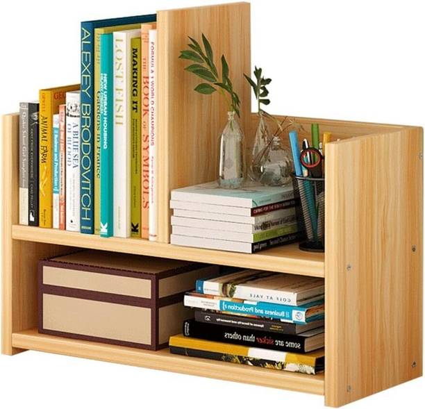 UniShop Unishop Creative Bookshelf Wood Color bookshelf Engineered Wood Open Book Shelf