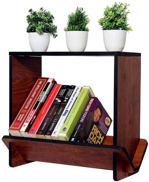 UpTrend mall Book shelf for home library wooden | Wooden Book shelf small for table Engineered Wood Semi-Open Book Shelf