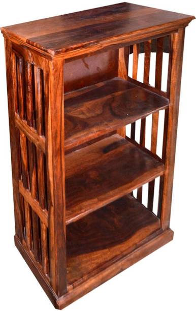 Rajasthali Wood Decor Sheesham Wood Multipurpose Book Shelf for Home&Library Areas, Showcase Book Rack Solid Wood Open Book Shelf