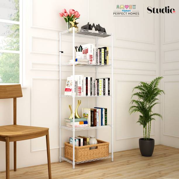 Flipkart Perfect Homes Studio Book shelf Metal Open Book Shelf