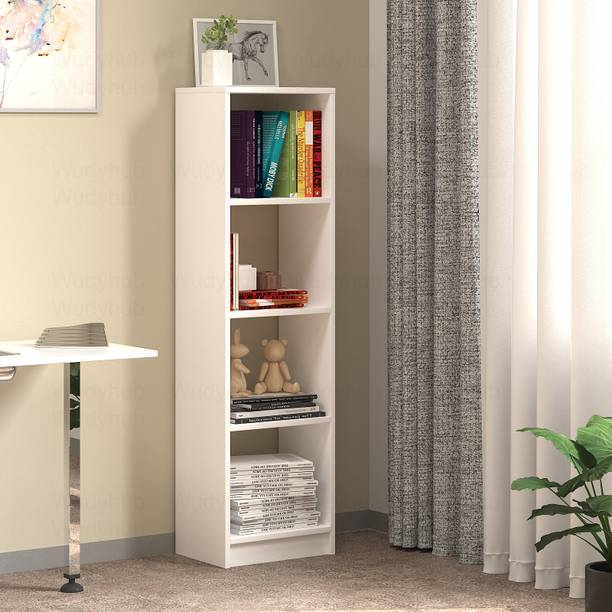 WUDYHOME Engineered Wood Open Book Shelf