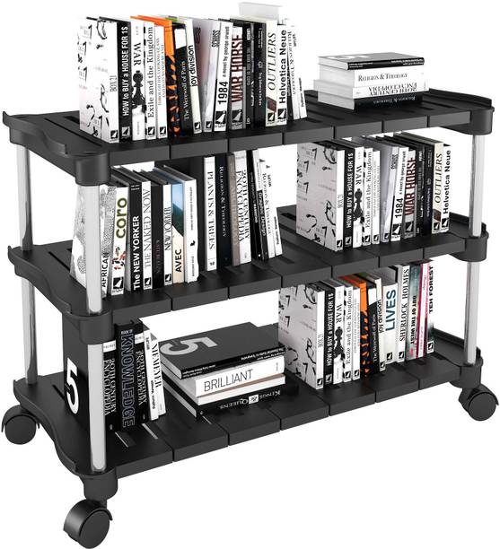 Trendy Stackable and Durable, Easy to Assemble, Space Saving Book stand Metal Open Book Shelf