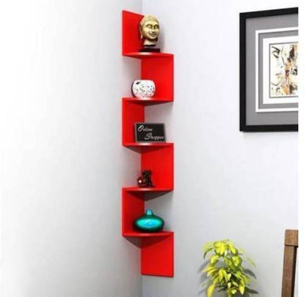 classiconline New Shelves Book Shelf Corner And Decorative Engineered Wood Open Book Shelf