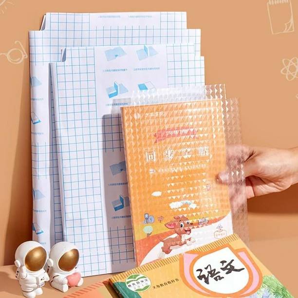 Catron Book Biding Sticker Covers Self-Adhesive [30 Pcs- 3 Different Sizes -10 Each 10 cm Acrylic Sheet