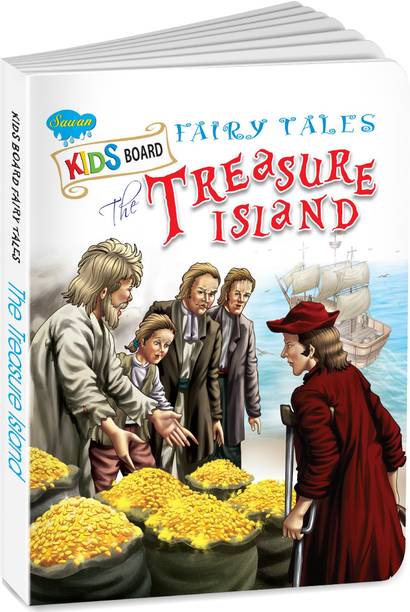 The Treasure Island board book for kids : Moral story book for kids, Educational board books, children story book (Hardcover).
