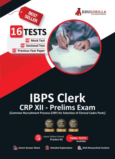 IBPS CRP Clerk XII Prelims Exam  - 2023 : CRP XIII (English Edition) - 8 Mock Tests, 6 Sectional Tests and 2 Previous Year Papers (1200 Solved Questions) with Free Access to Online Tests