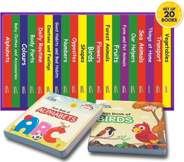Disha Premium Gift Box Set Combo for 1 - 5 Year Kids |Early Joys - My First Bundle of Joy 1 & 2 - MY LIFE & MY WORLD | Learn, Recall, Relate | 12 Books, 4 Activity Book & 4 Charts in a Mini Library