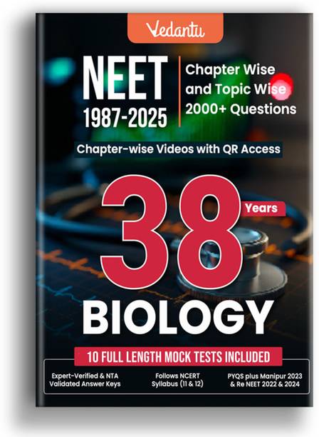 Vedantu 38 Years NEET Biology PYQs (1987–2025) | 2000+ Qs, Videos, 10 Mocks