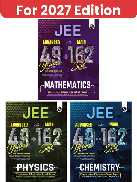 PW JEE Advanced 49 Years + JEE Main 162 Sets PYQs Phy, Chem, Maths Combo For 2027