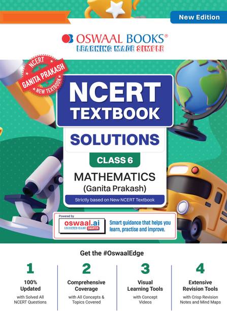 NCERT Textbook Solutions Mathematics Class 6 | For CBSE 2026 27 Exam | Based on Latest NCERT Ganita Prakash | With Complete Solutions of Objective & Subjective Questions for Practice