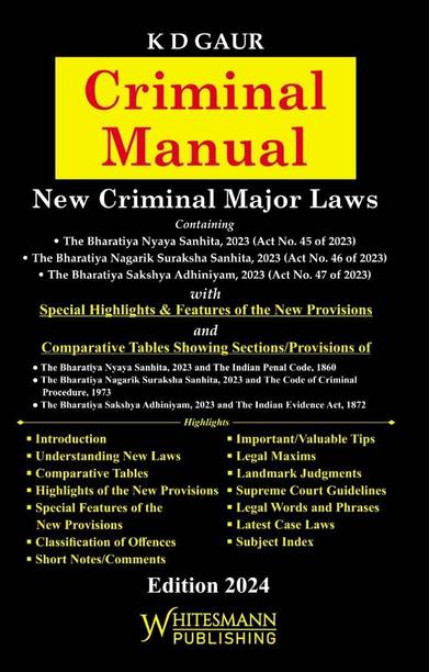Criminal Manual—Criminal Major Acts