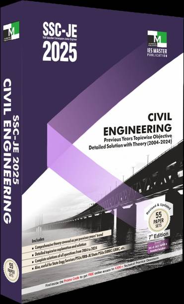 SSC-JE 2025 Civil Engineering Previous Years Topic wise Objective Detailed Solution with Theory
