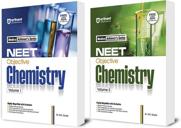 Arihant NEET Objective Chemistry Volume 1 and 2 by DC Pandey (Set of 2) | Medico Achiever�s Series | Modular Theory, Exercises & PYQs | Latest 2025 Edition for NEET UG Preparation