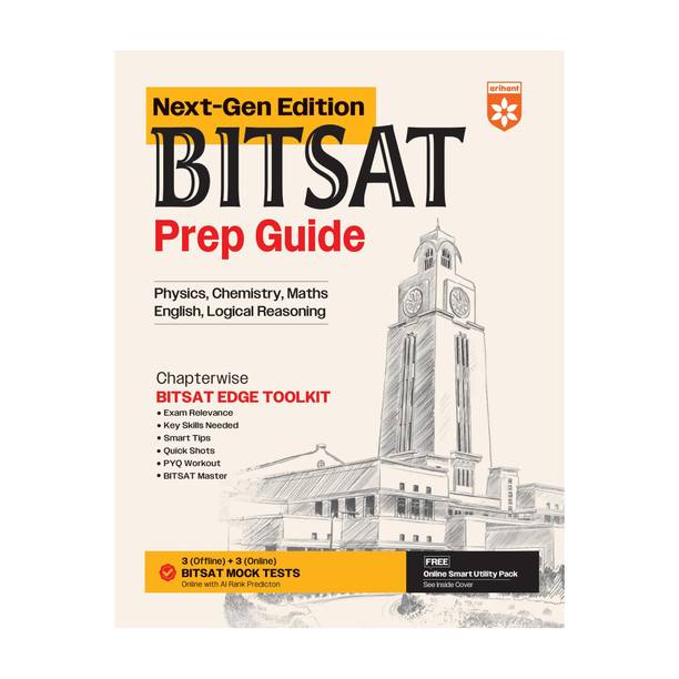 (Old Edition) Arihant BITSAT Prep Guide Next-Gen Edition 2026 | Physics, Chemistry, Maths, English & Logical Reasoning